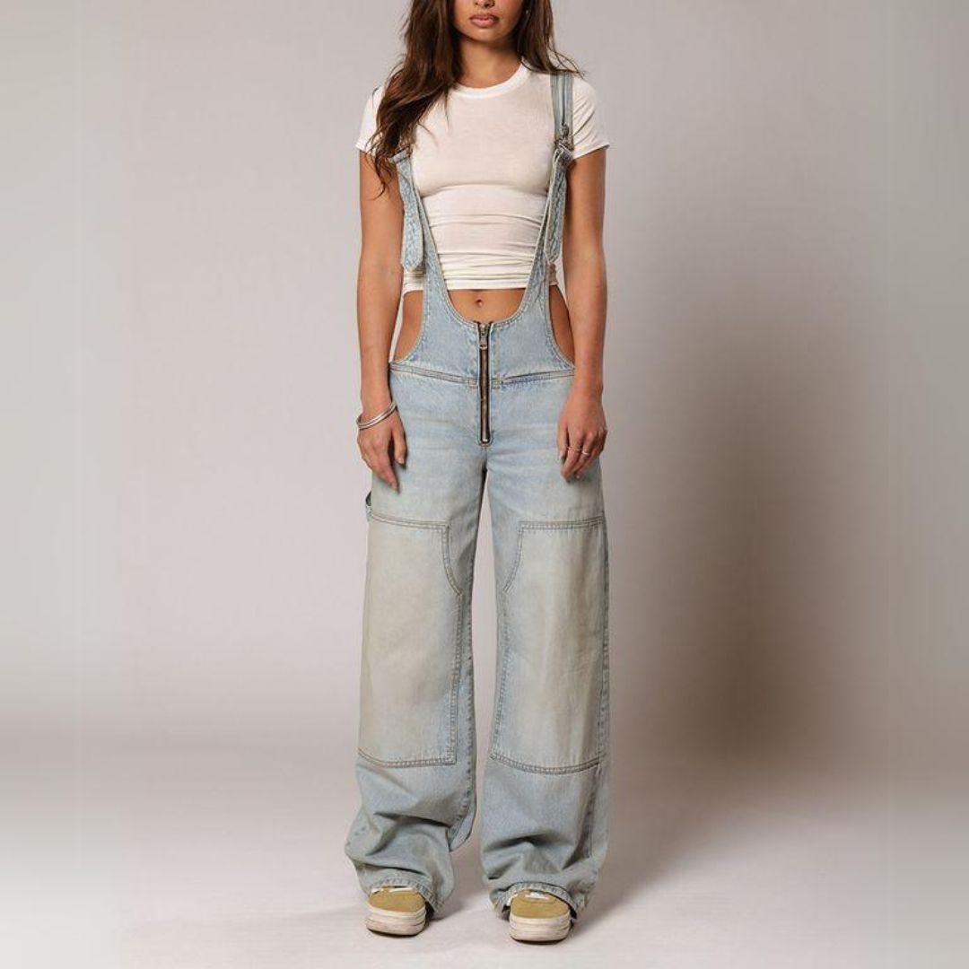 Harper Denim Overalls - Iron Thread