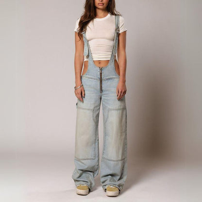 Harper Denim Overalls - Iron Thread
