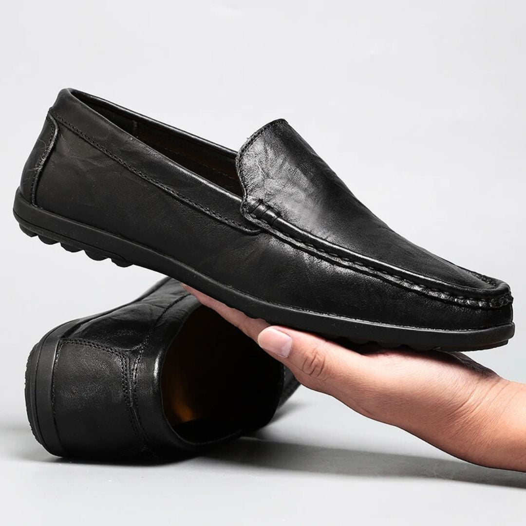 Genuine Leather Loafers - Iron Thread