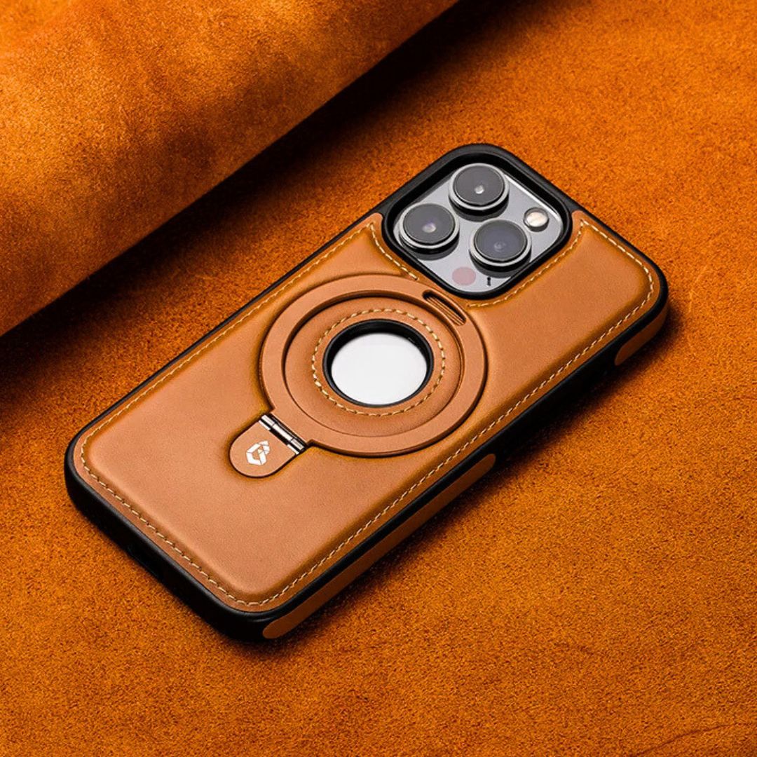 iPhone Leather Case with Magsafe - Iron Thread