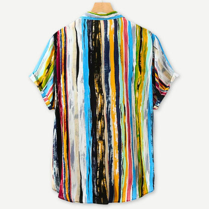 Relaxed Brushstroke Shirt - Iron Thread