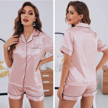 Satin Pajama Set - Iron Thread