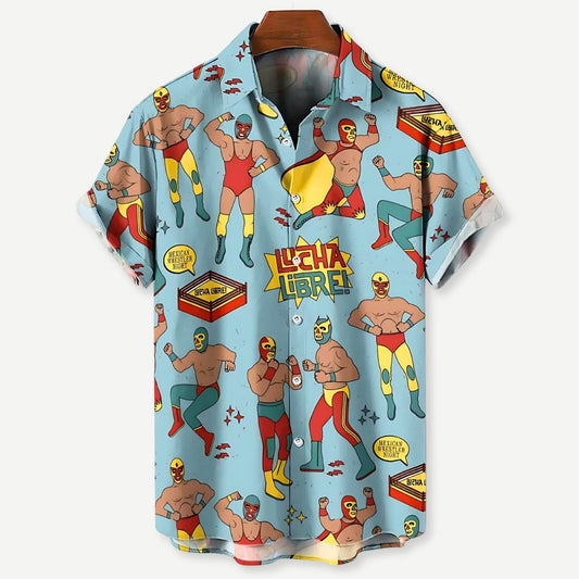 Relaxed Lucha Libre Shirt - Iron Thread