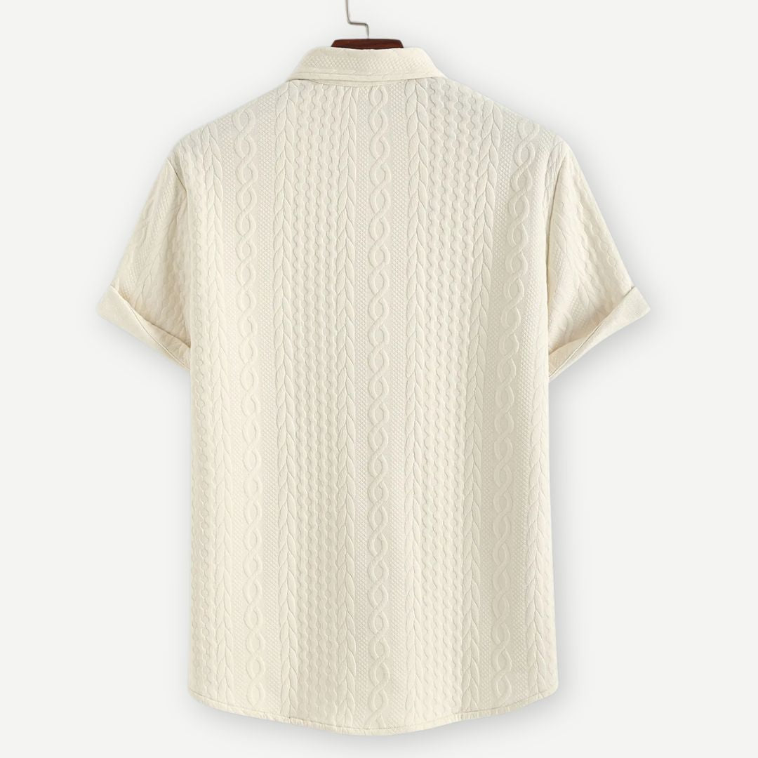 Lux Knitted Ivory Shirt - Iron Thread