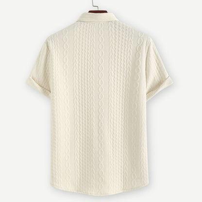 Lux Knitted Ivory Shirt - Iron Thread