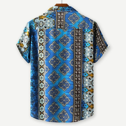 Relaxed Mosaic Majesty Shirt - Iron Thread