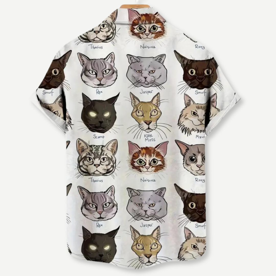 Relaxed "Purrr-sonality" Shirt - Iron Thread