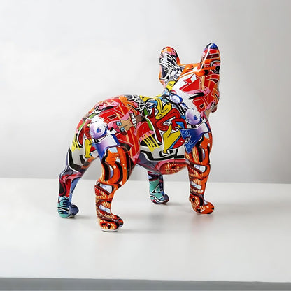 Urban Frenchie Sculpture - Iron Thread