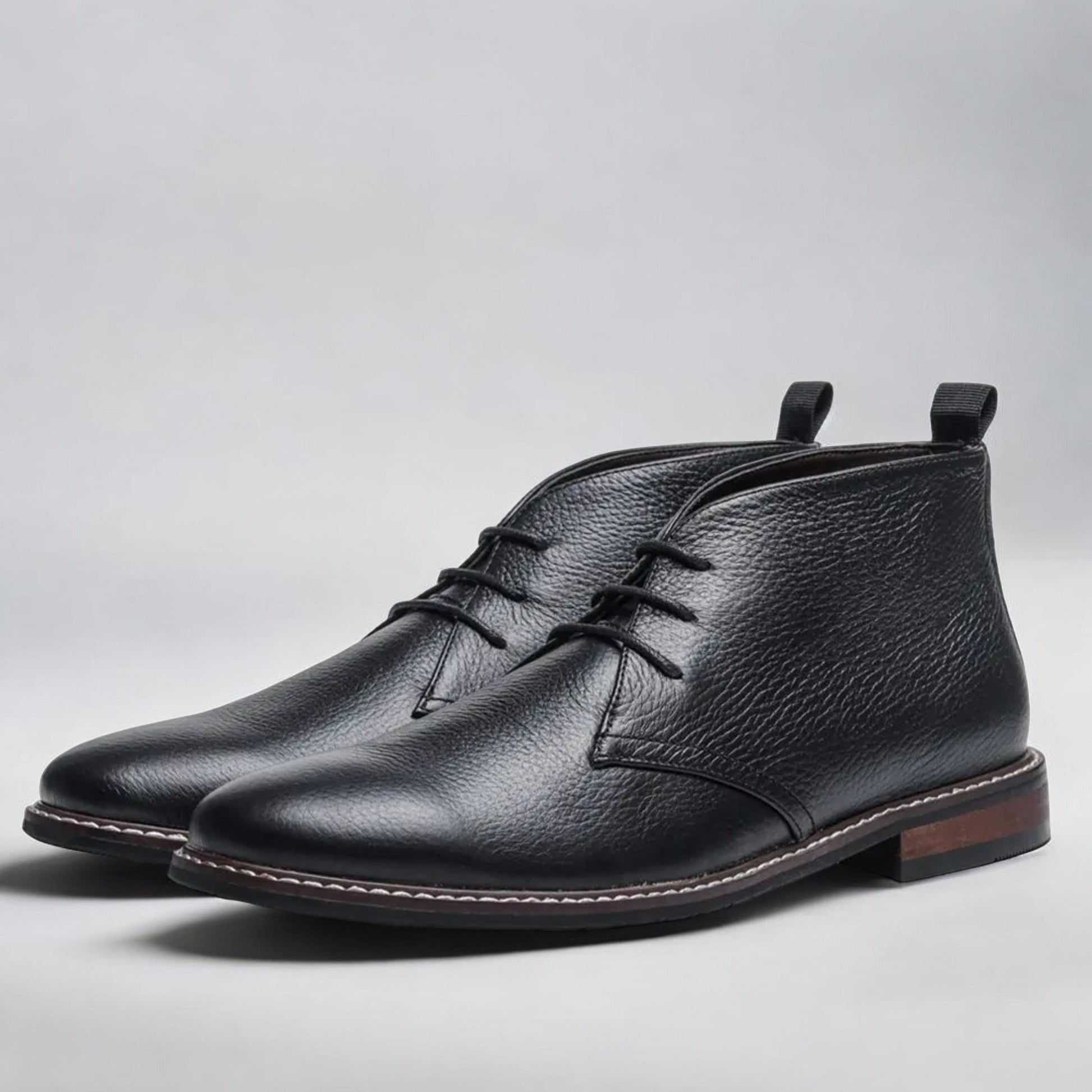 Genuine Leather Chukka Boots - Iron Thread