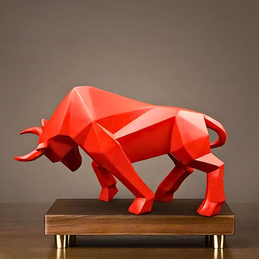 GeoBull Sculpture - Iron Thread