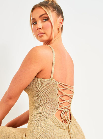Ibiza Gold Summer Dress - Iron Thread