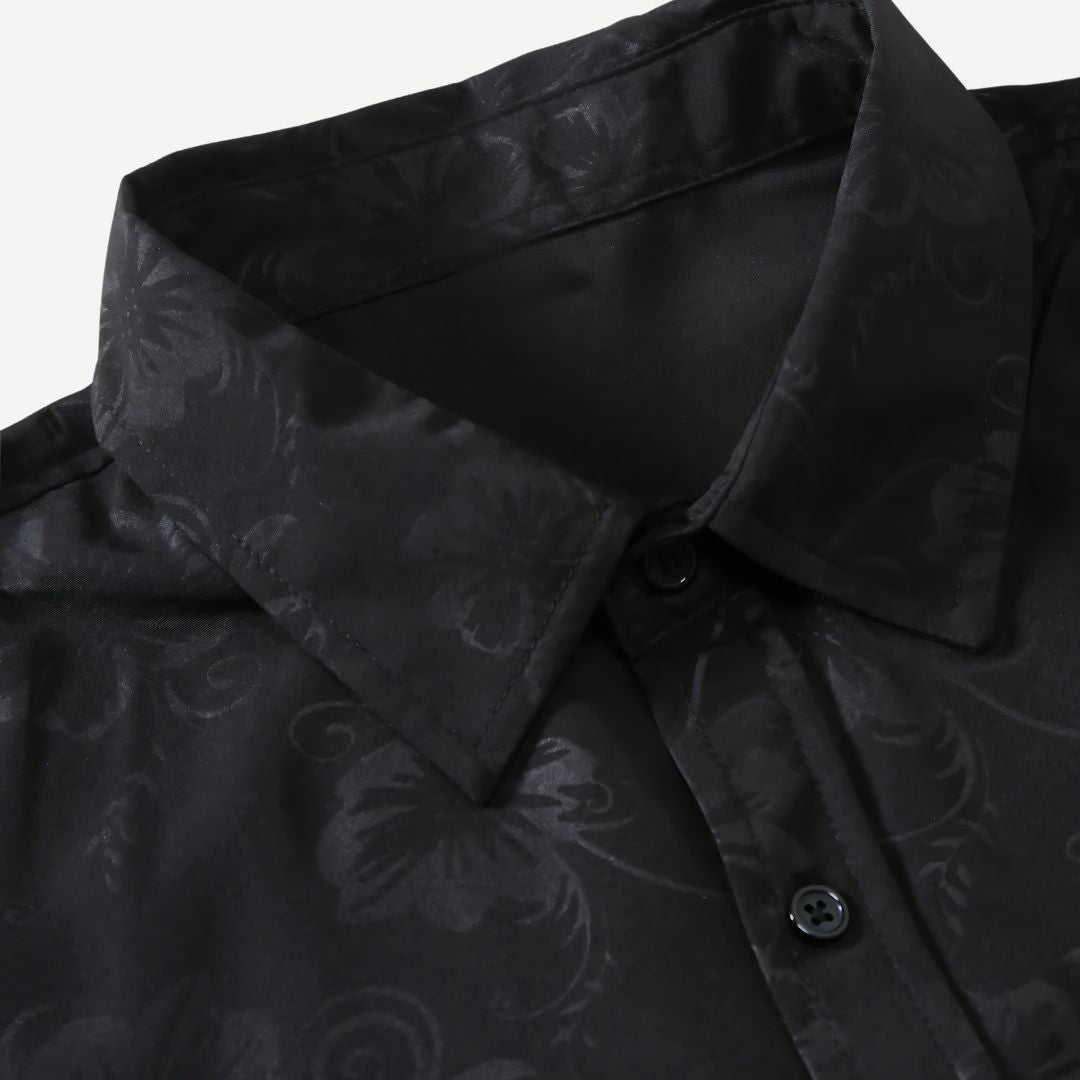 Relaxed Phantom Petals Shirt - Iron Thread