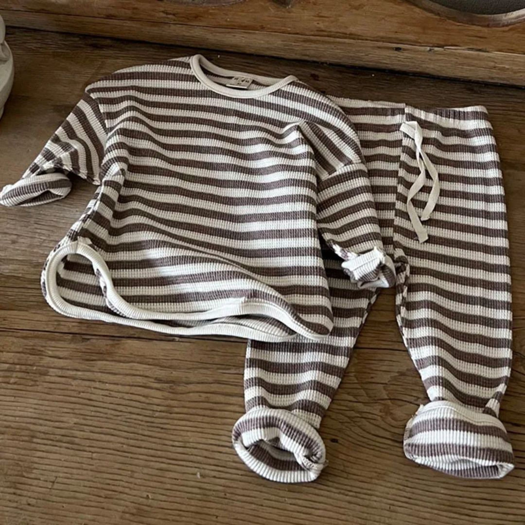 Relaxed Waffle Kids Set - Iron Thread