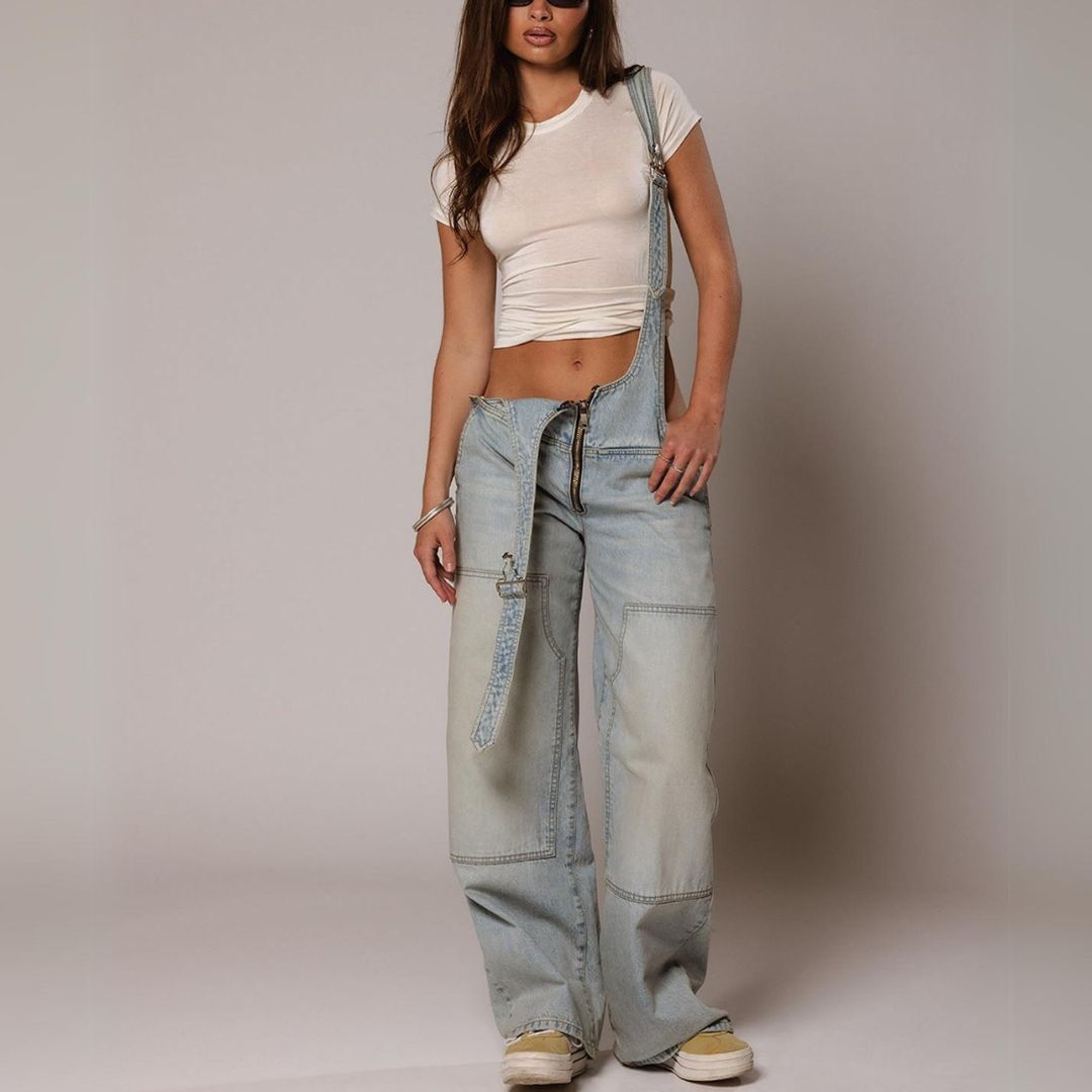 Harper Denim Overalls - Iron Thread