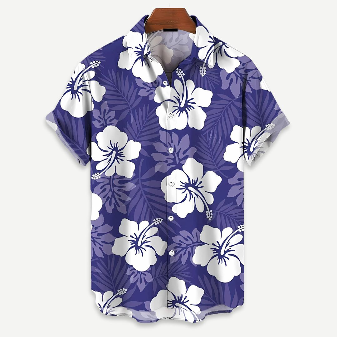 Relaxed Blossom Shirt - Iron Thread