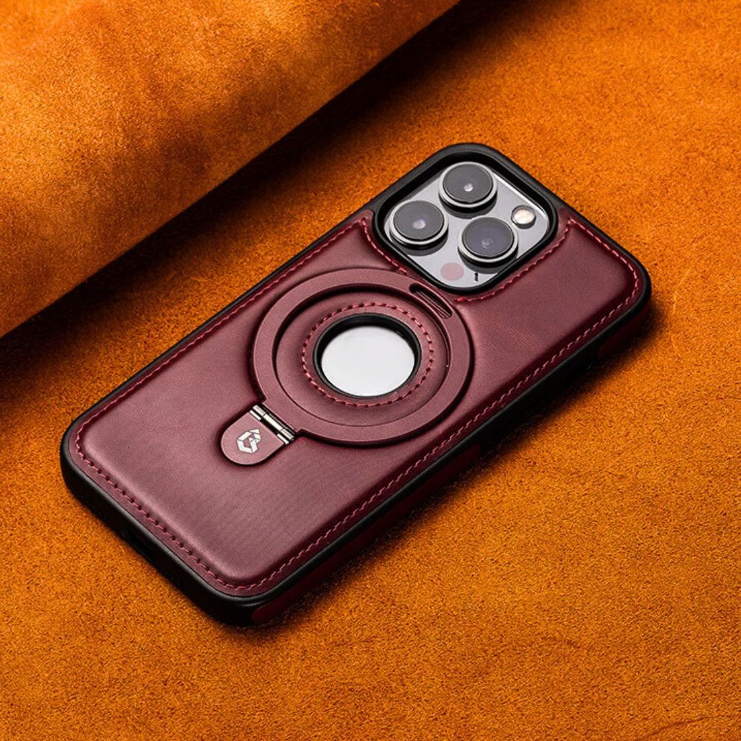 iPhone Leather Case with Magsafe - Iron Thread