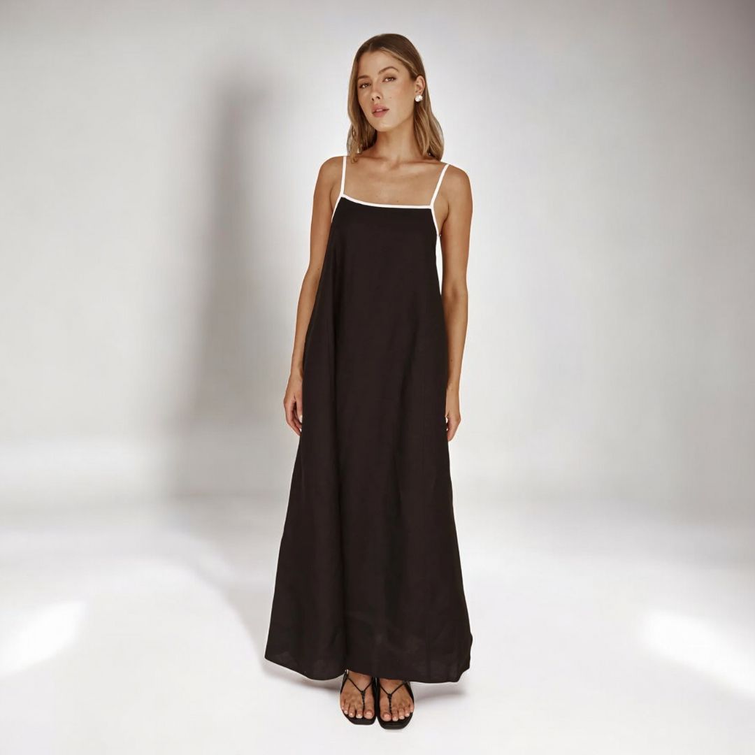 Coastal Comfort Maxi Dress - Iron Thread