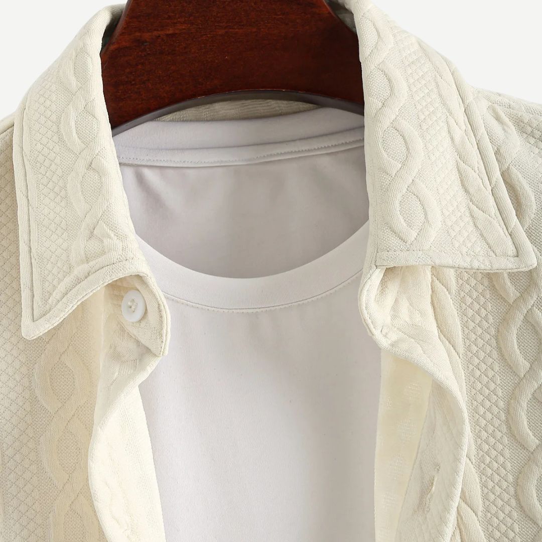 Lux Knitted Ivory Shirt - Iron Thread