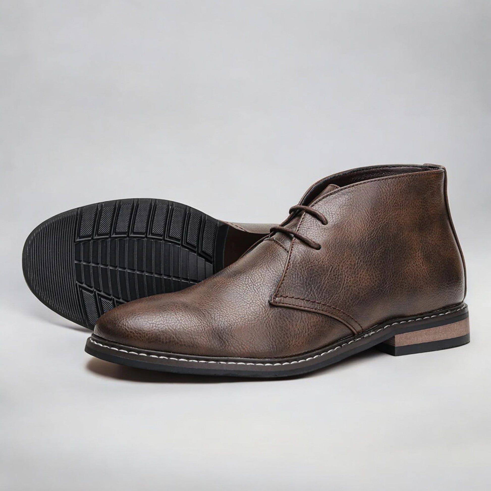 Genuine Leather Chukka Boots - Iron Thread