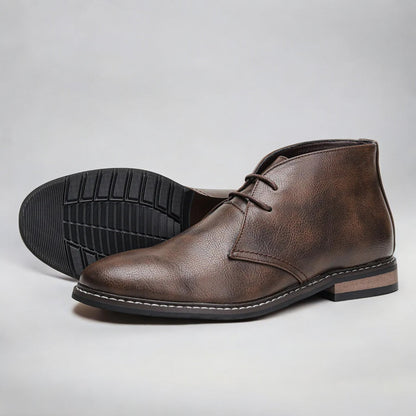 Genuine Leather Chukka Boots - Iron Thread