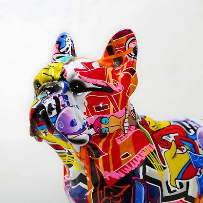 Urban Frenchie Sculpture - Iron Thread