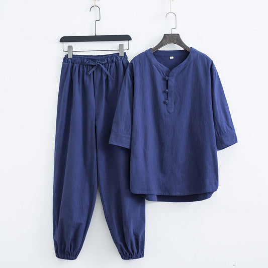 Zaranta Linen Two Piece Set - Iron Thread