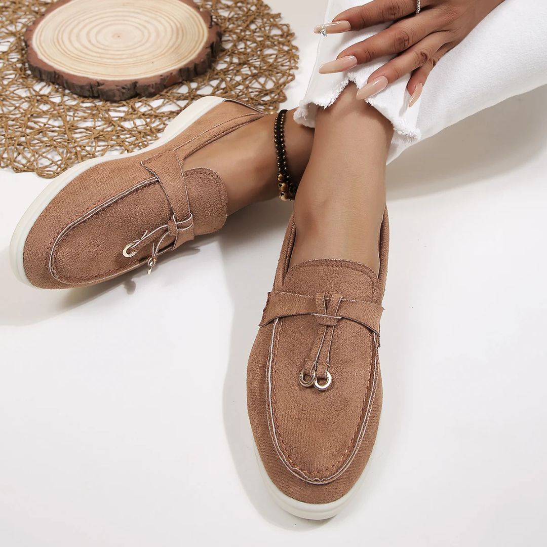 Suede Step Loafers - Iron Thread