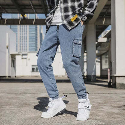 Utility Denim Joggers - Iron Thread