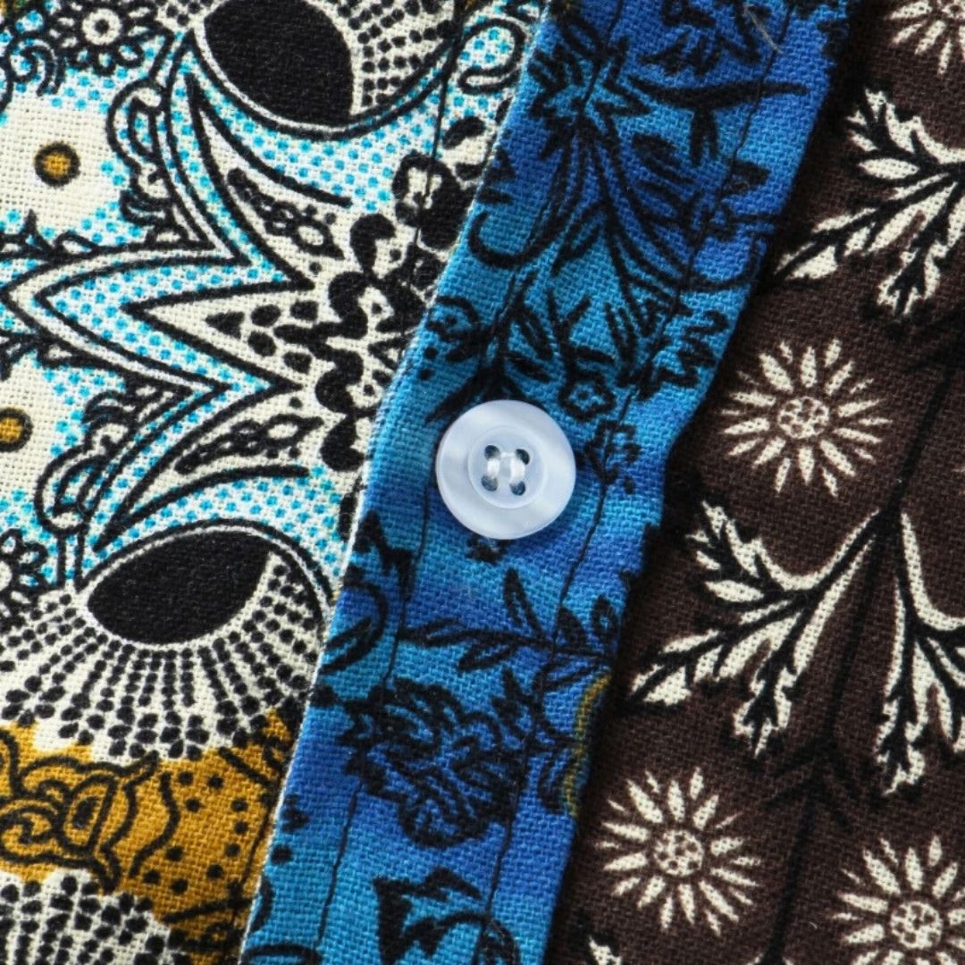 Relaxed Mosaic Majesty Shirt - Iron Thread