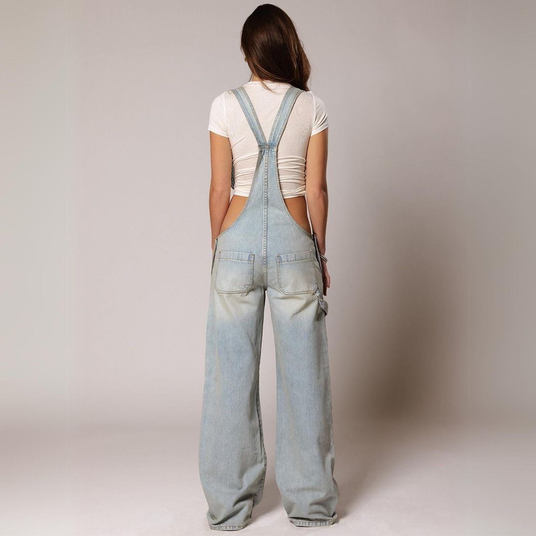 Harper Denim Overalls - Iron Thread