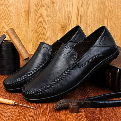 Genuine Leather "Lite Walk" Loafers - Iron Thread