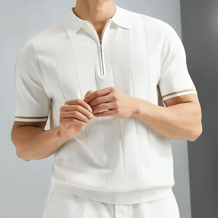 Mirabella Cotton Polo - Iron Thread