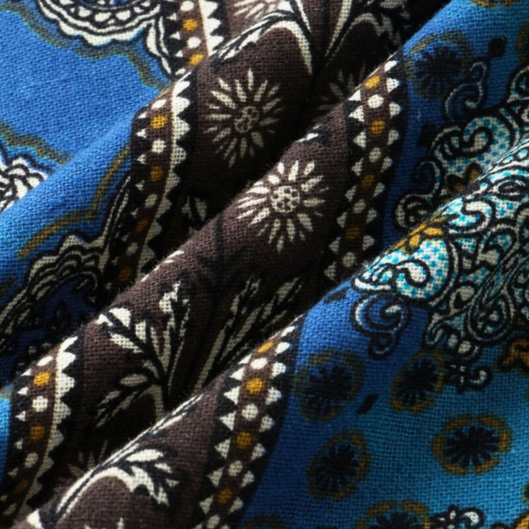 Relaxed Mosaic Majesty Shirt - Iron Thread