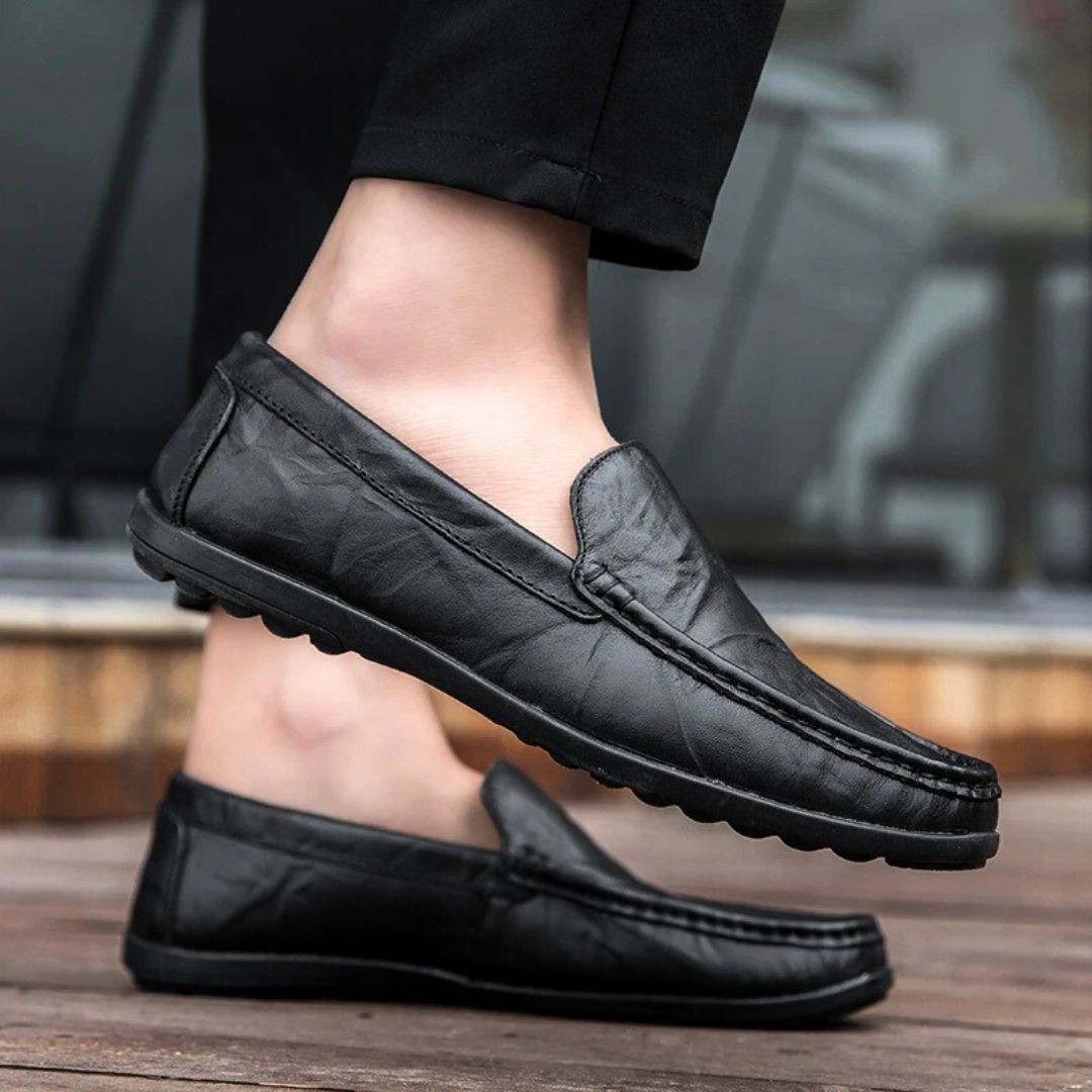 Genuine Leather Loafers - Iron Thread