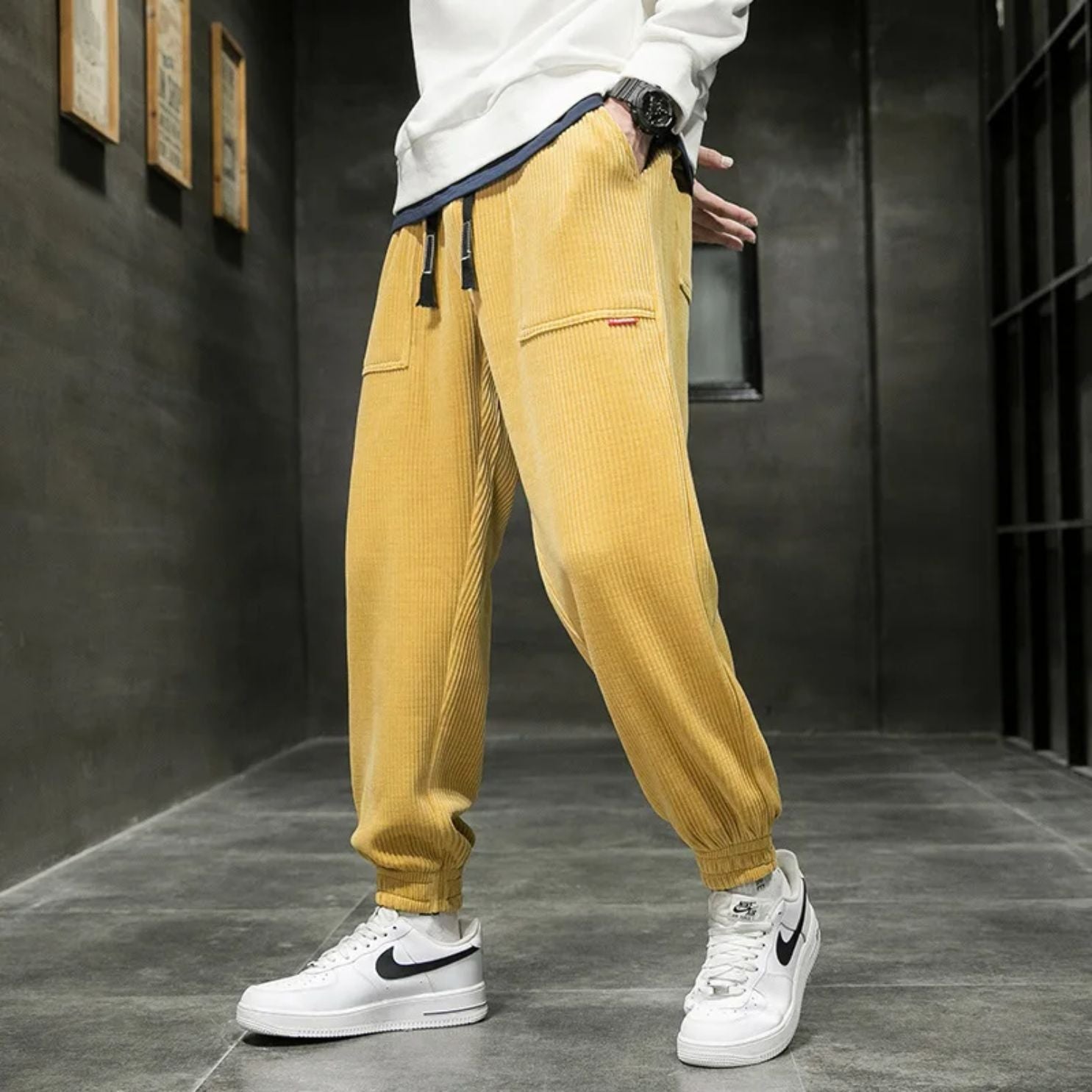 Classic Corduroy Jogger - Iron Thread
