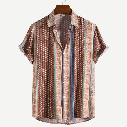 Elephant Geometric Shirt - Iron Thread