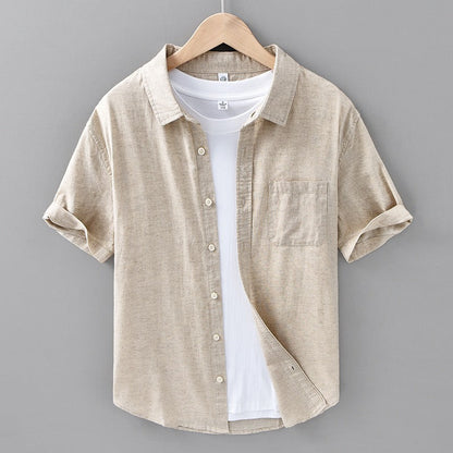 Tropicana 100% Linen Short Sleeve - Iron Thread