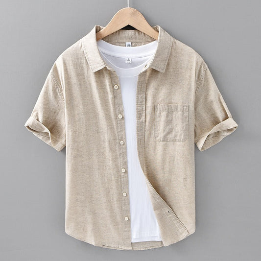 Tropicana 100% Linen Short Sleeve - Iron Thread