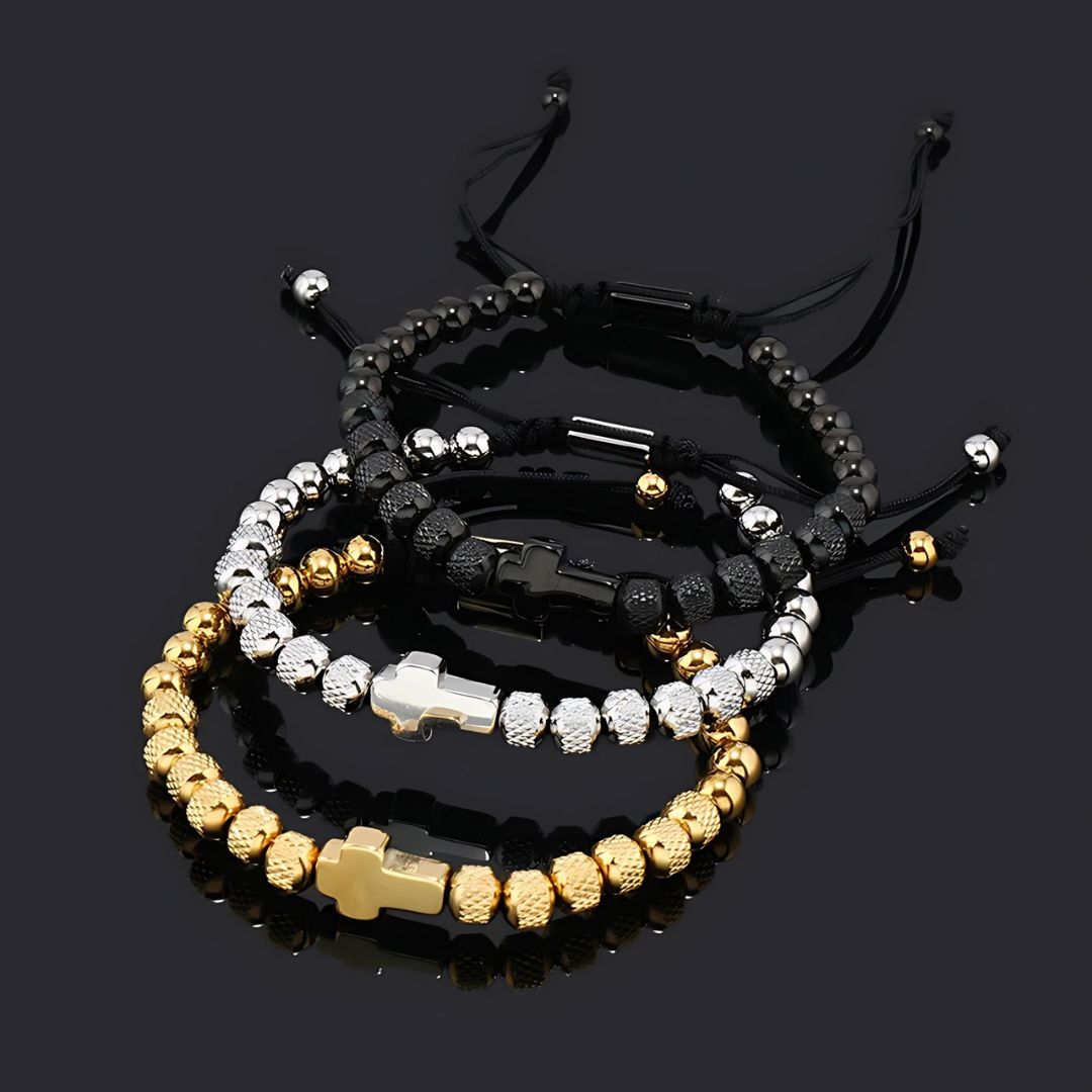 Valor Cross Bracelet - Iron Thread