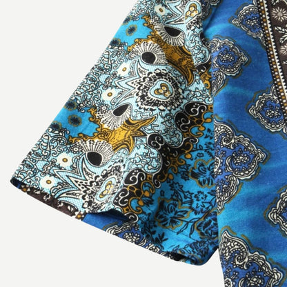 Relaxed Mosaic Majesty Shirt - Iron Thread