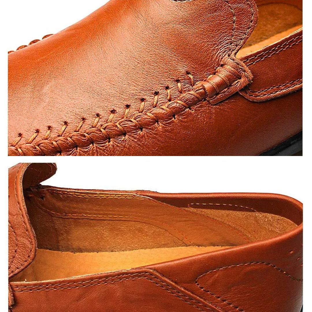 Genuine Leather "Lite Walk" Loafers - Iron Thread