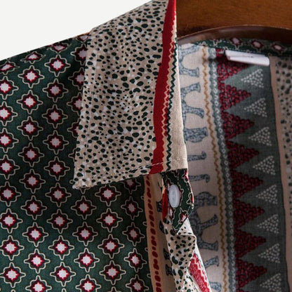 Elephant Geometric Shirt - Iron Thread