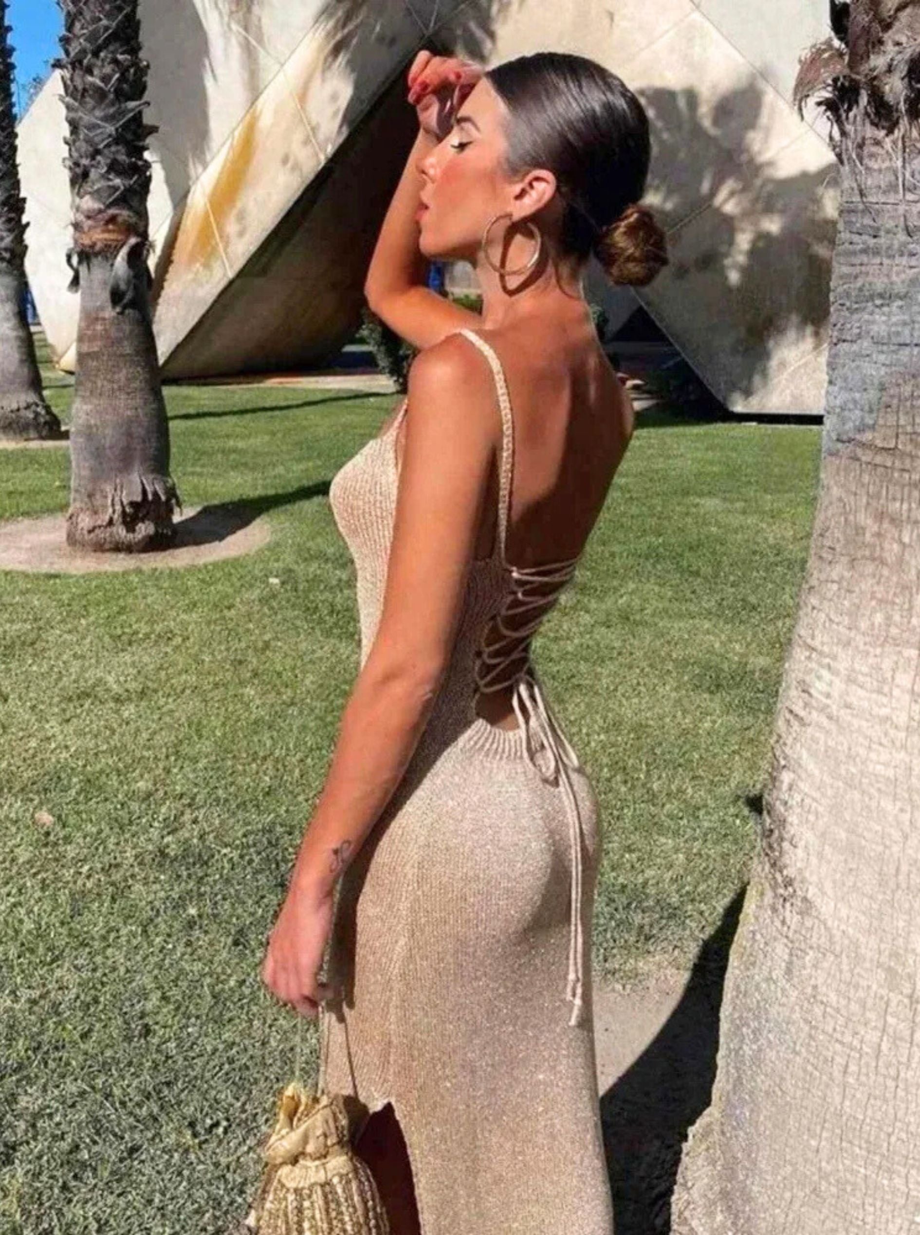 Ibiza Gold Summer Dress - Iron Thread