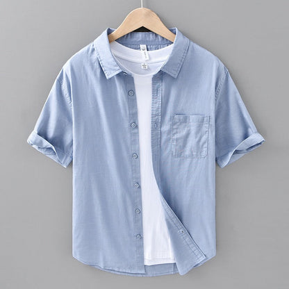 Tropicana 100% Linen Short Sleeve - Iron Thread
