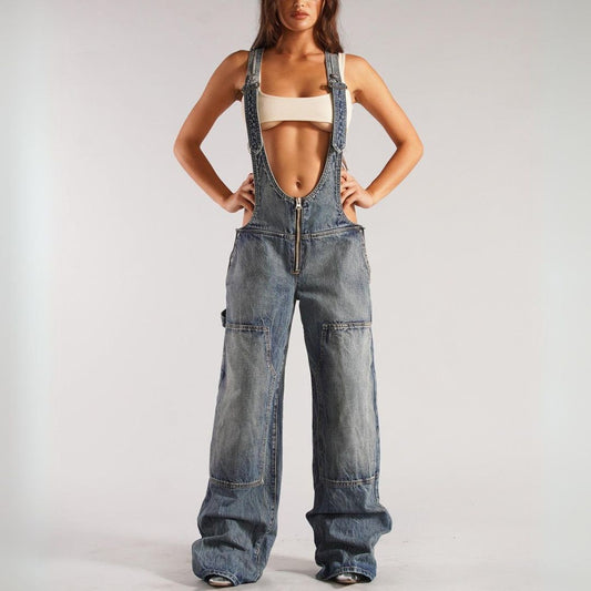 Harper Denim Overalls - Iron Thread