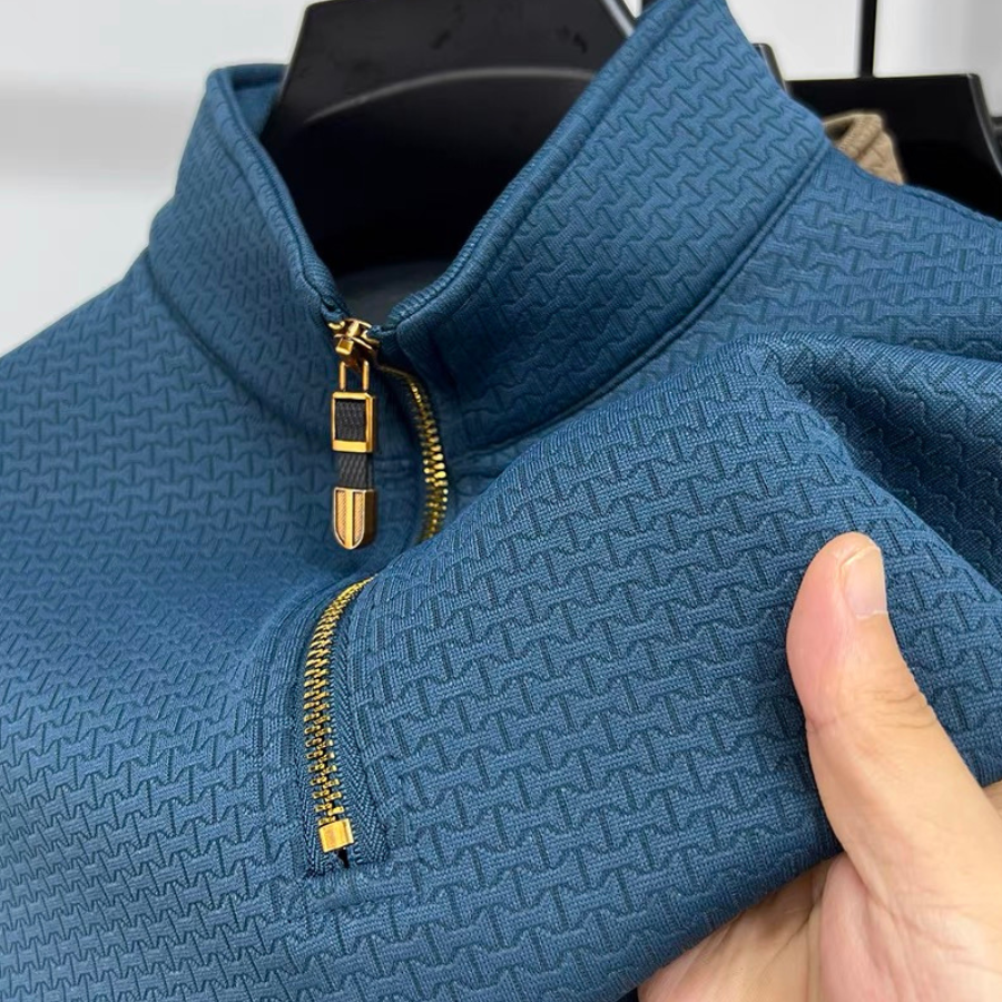 Sintra™ - Cotton Half Zip - Iron Thread