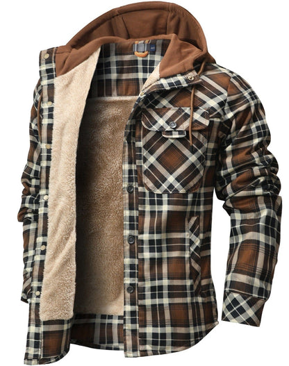 Highlander Hooded Flannel Jacket (9 Designs) - Iron Thread