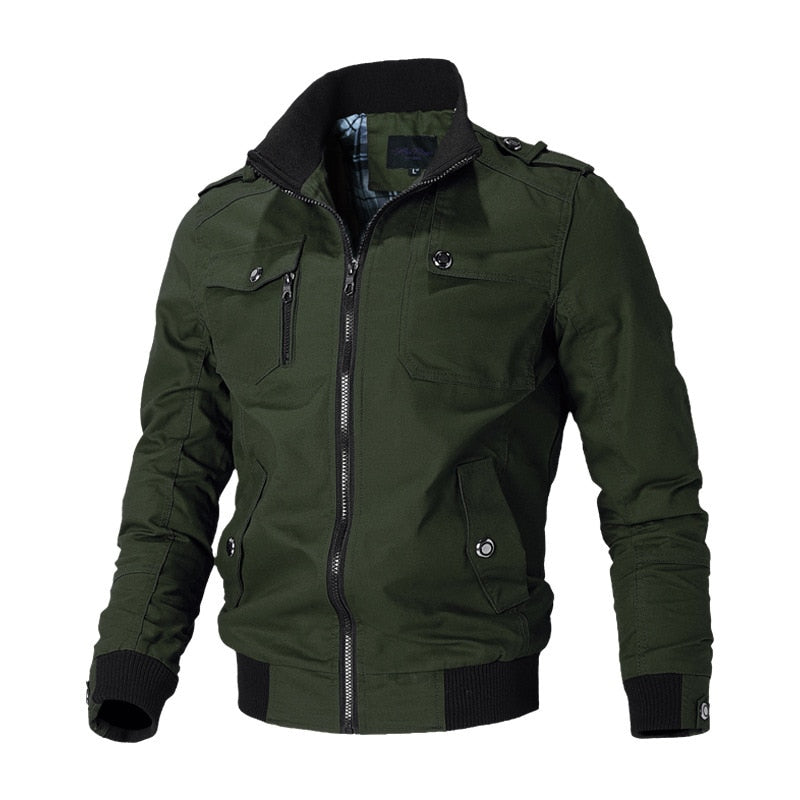 Churchill Military Bomber Jacket - Iron Thread