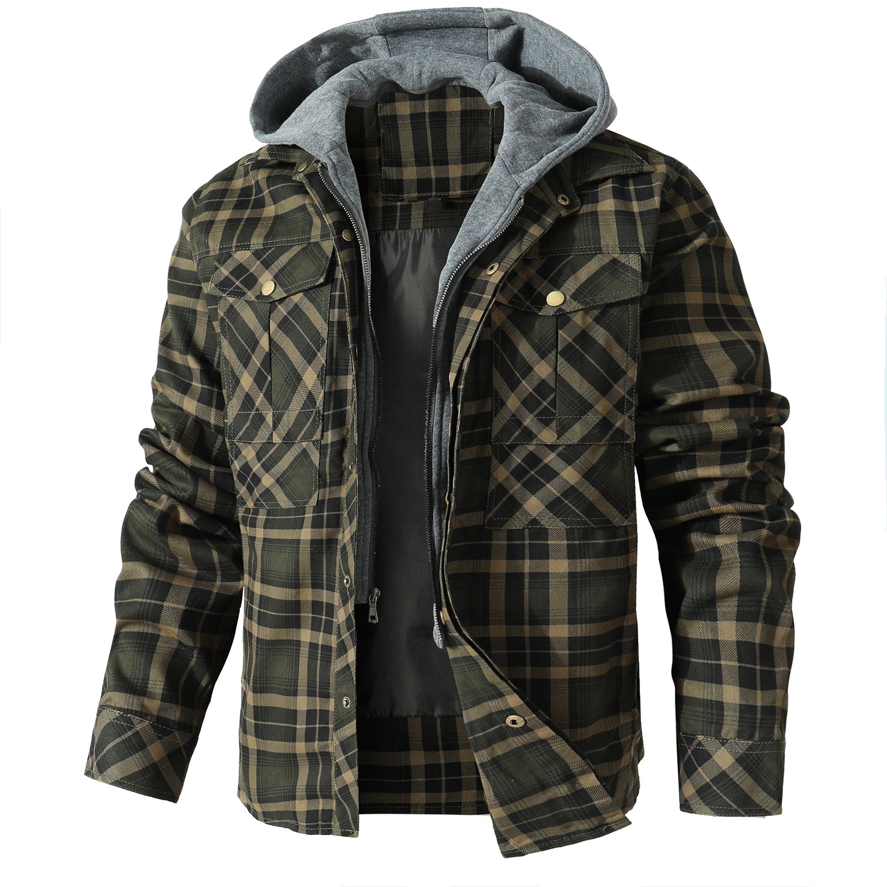 TrailGuard Hooded Flannel Jacket (4 Designs) - Iron Thread