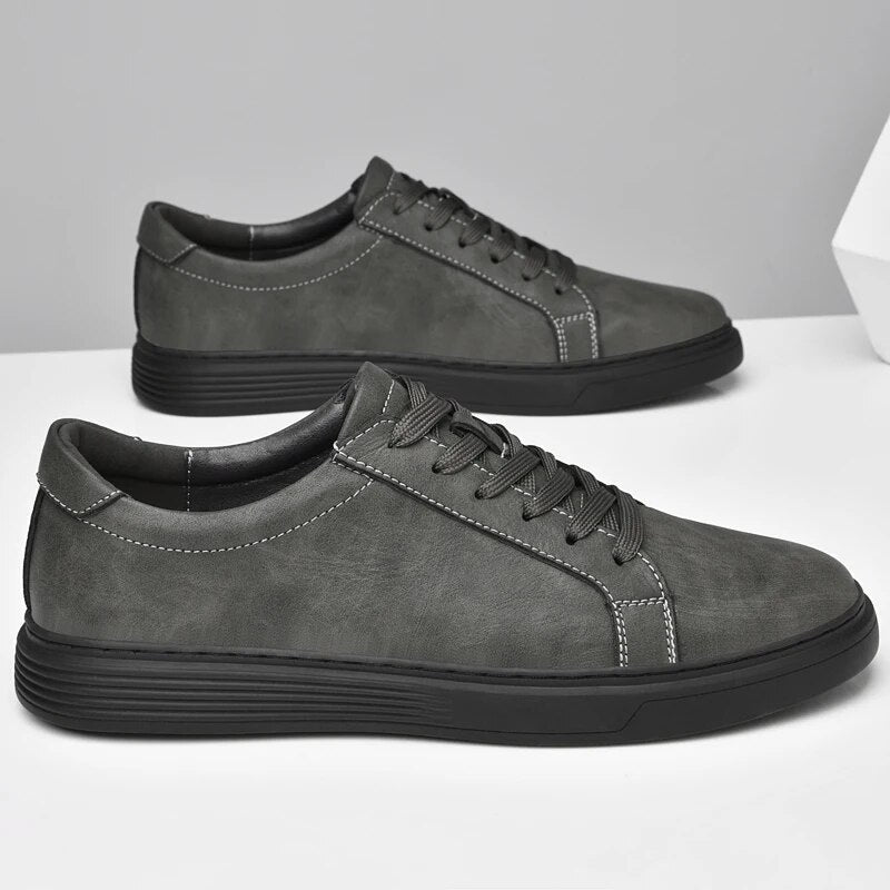 Portofino Genuine Leather Shoes - Iron Thread